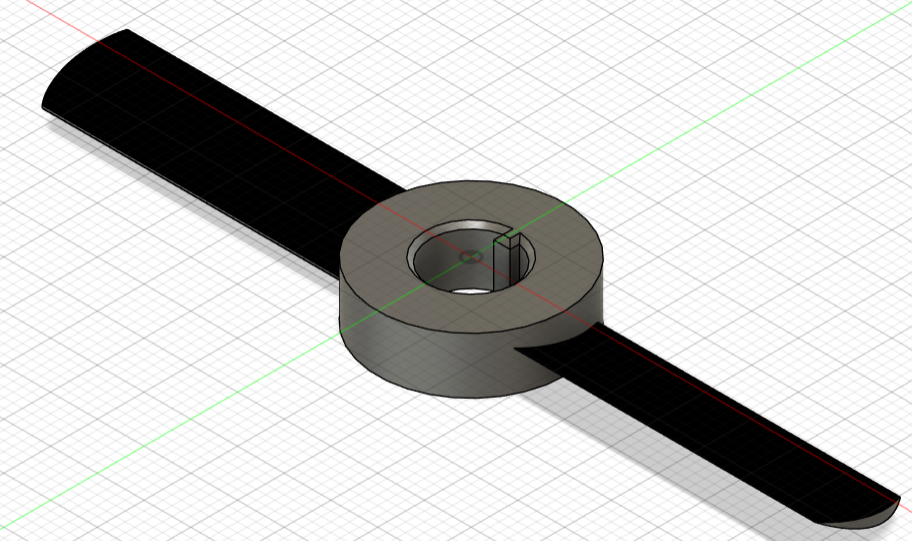 First propeller design in CAD